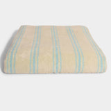 Retro stribet Håndklæder - Pale blue (100x150 cm)