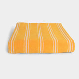 Retro stribet Håndklæder - Yellow (100x150 cm)