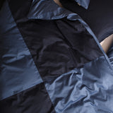 Bomuldssatin cut & sew sengesæt - Dusty blue