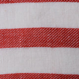 Hør sengesæt - Red stripe